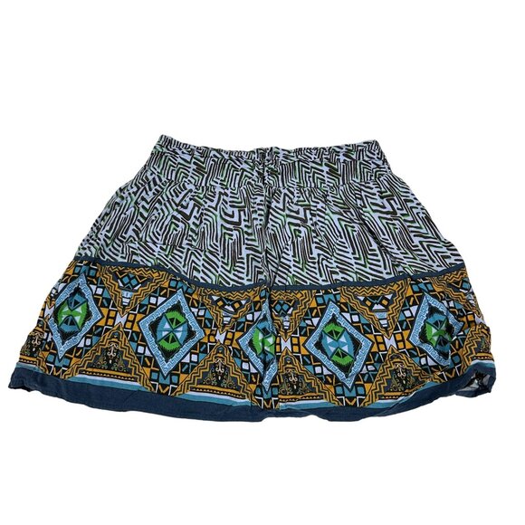 Forever 21 Women's Multicolor Geometric Print Skirt Size M - Picture 2 of 6